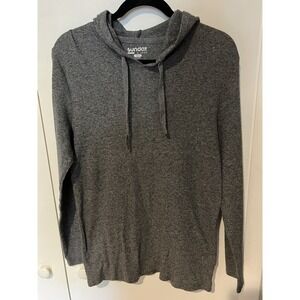 Sunday Brand Sweatshirt Unisex Size Medium‎ Gray Hooded Lightweight
